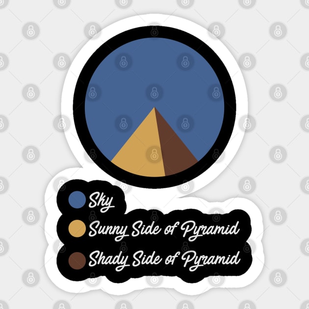 Pyramid Statistics Sticker by CTShirts